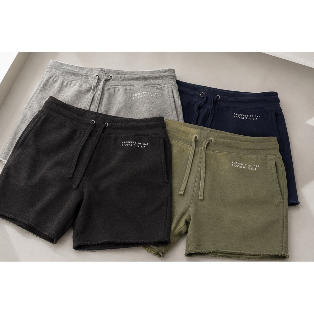 Gap Sweat Shorts Men Bundle of 4 Size Large- Navy, Green, Black, Gray